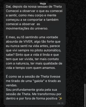 Livre e com mais Vontade de Viver